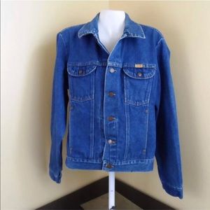 Vintage Rustler Denim Jean Jacket Size Medium
